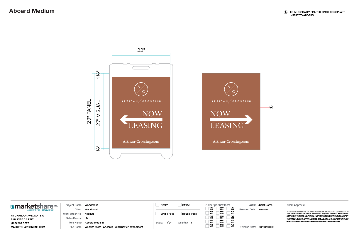 aboards and windmaster medium sepcifications
