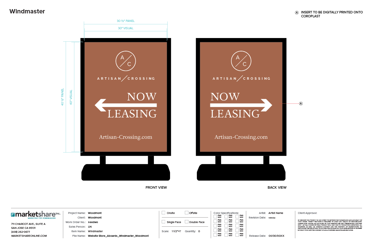 Windmaster Large Specifications