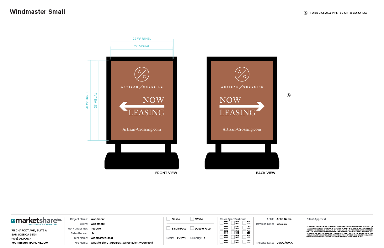 Windmaster Small Specifcations