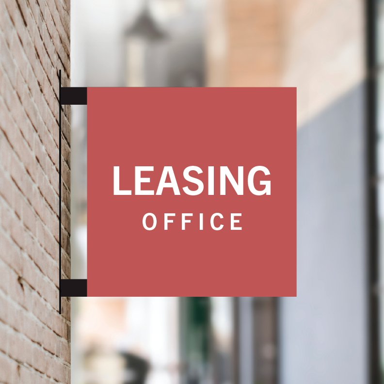 Blade sign for wall