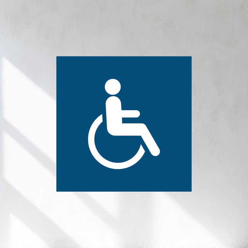 Accessibilty Data. Sign ADA Symbol Of Accessibility Sign – WRES Store