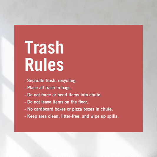 Trash & Recycling Signs – WRES Store