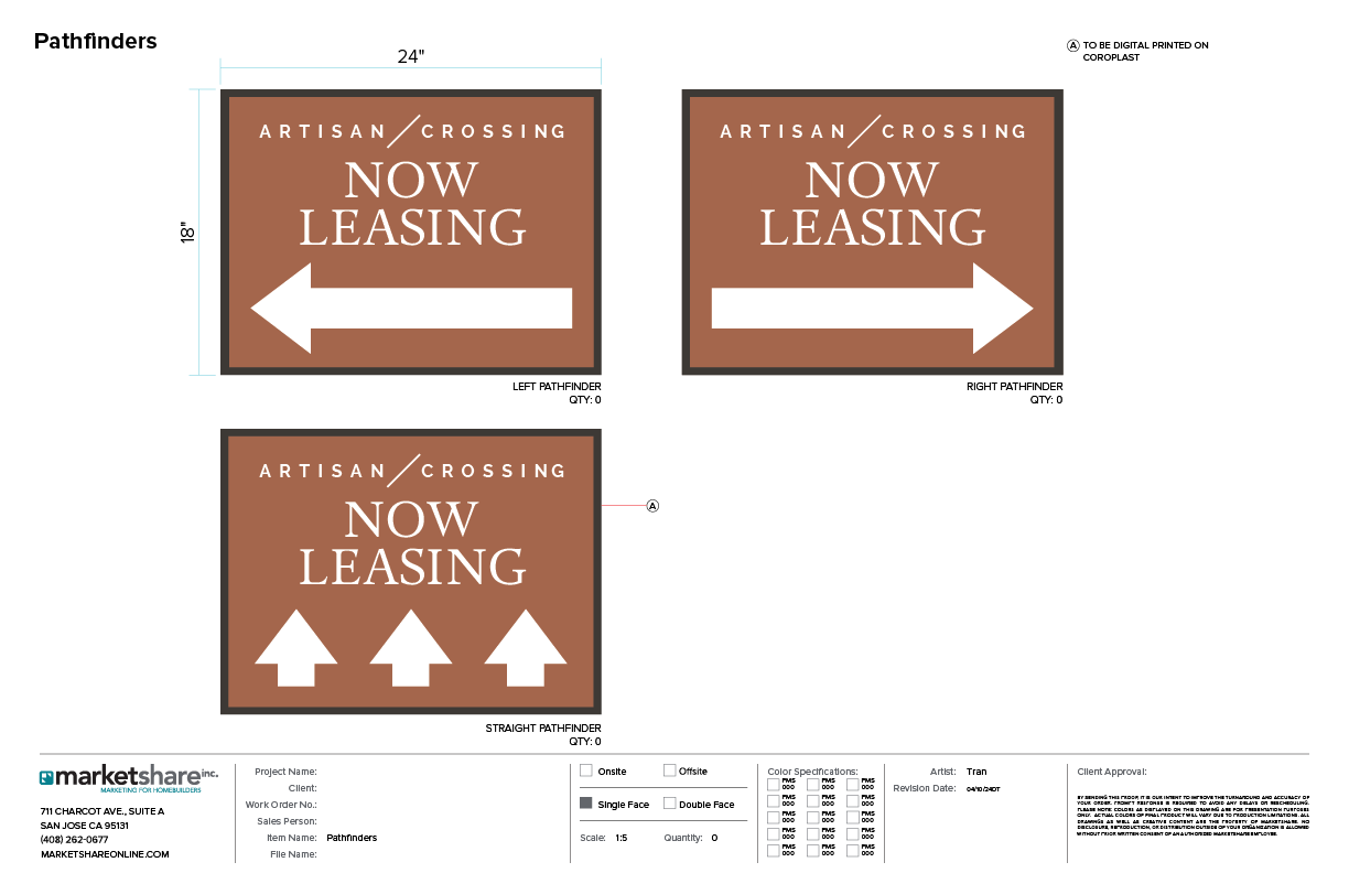 Pathfinder Sign Specifications