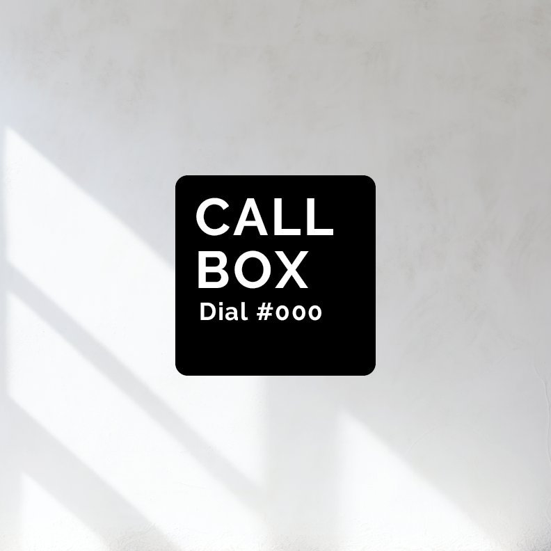Call Box Sign