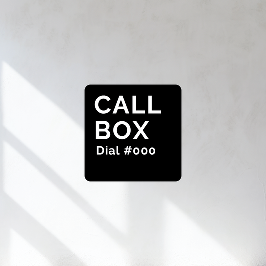 Call Box Sign