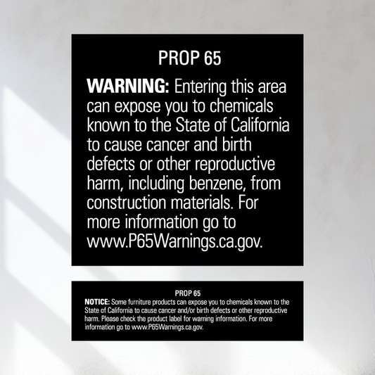 Prop 65 Sign