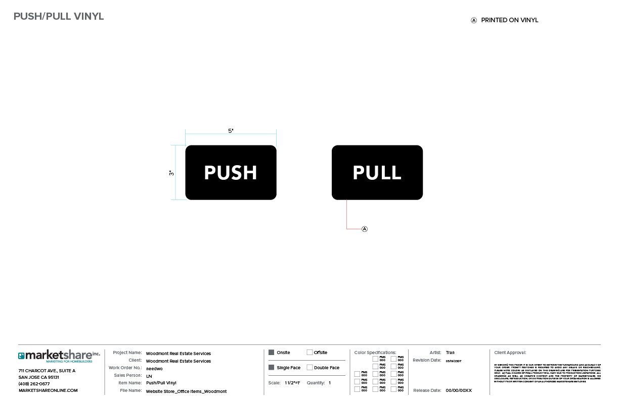 Push/Pull Vinyl Set specifications